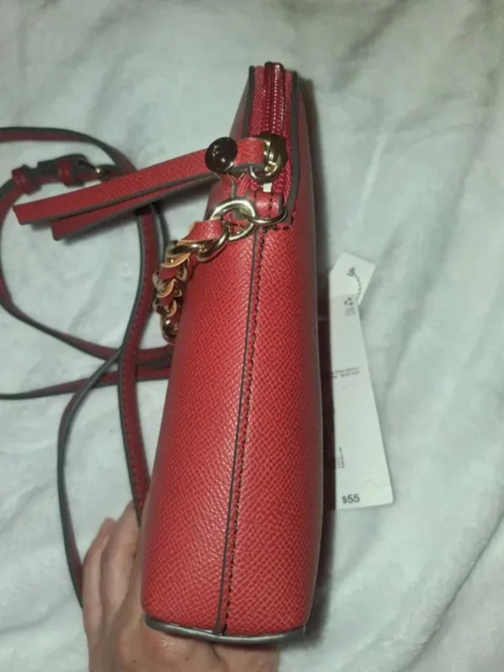 Liz Claiborne Danni North/South Crossbody Bag Purse Red New With Tags